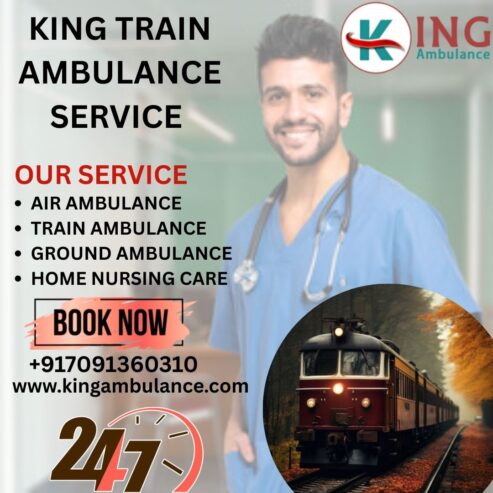 King Train Ambulance Service in Guwahati transfers patients in the excellent way
