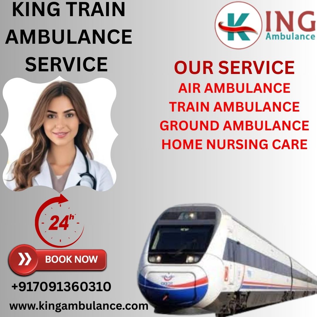 King Train Ambulance is the fabulous medical facility for your patients in Patna.