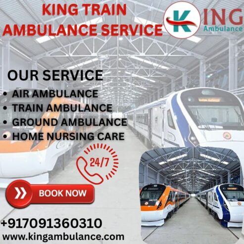 King Train Ambulance Transfer with brilliant Service in Mumbai