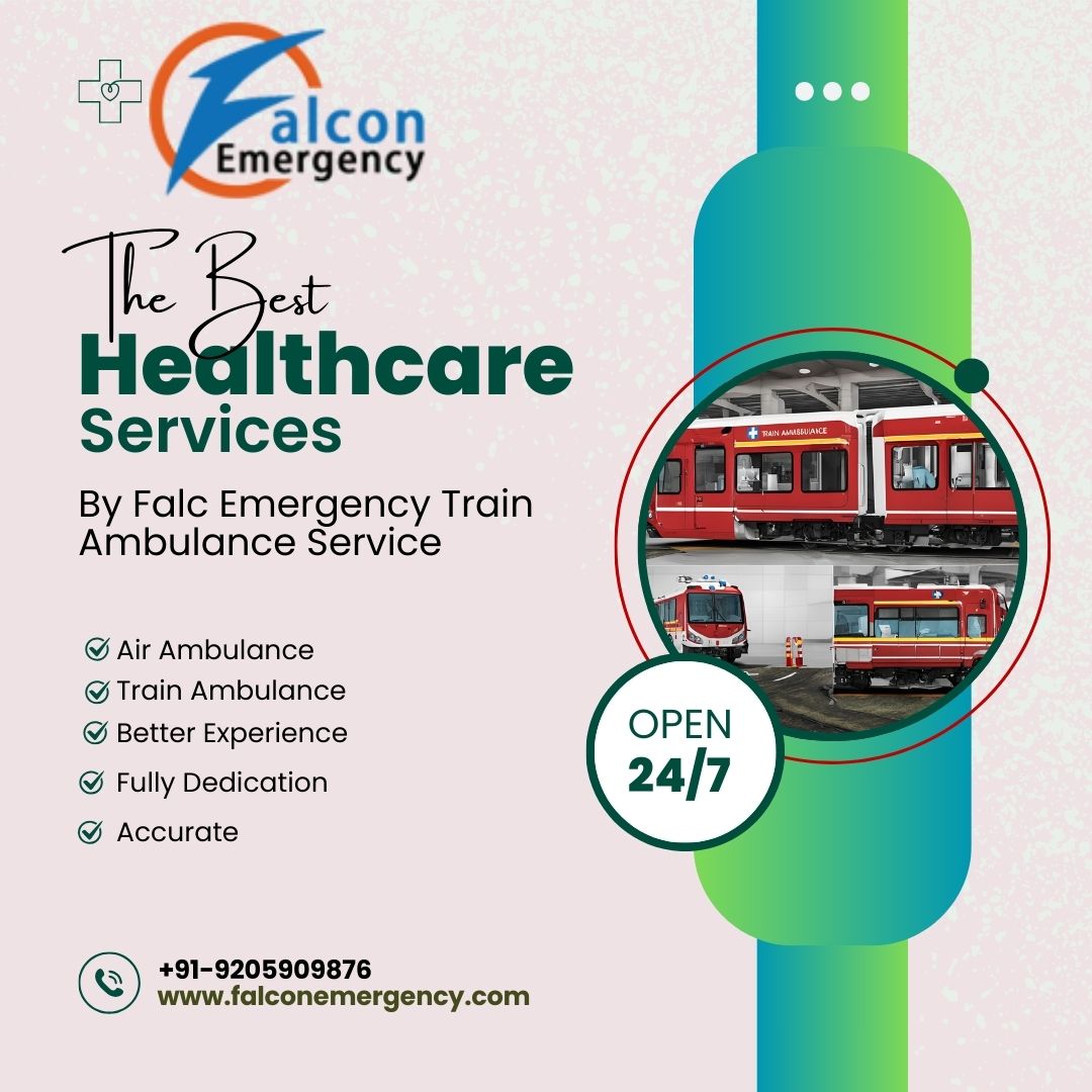 Now it is easy to shift a patient to another city by the Falc train ambulance service in Ranchi