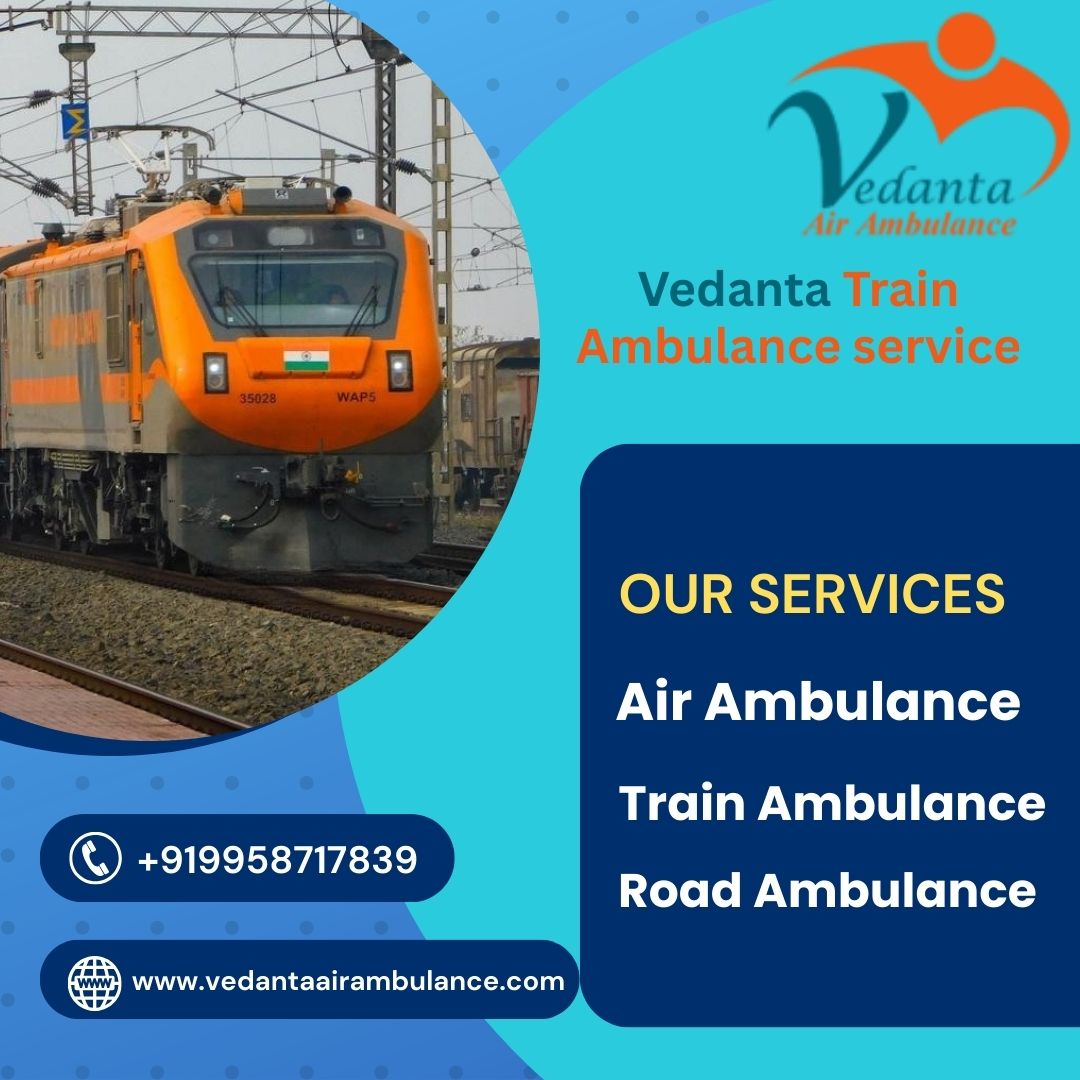 Vedanta Train Ambulance in Kerala provides all the best necessary equipment