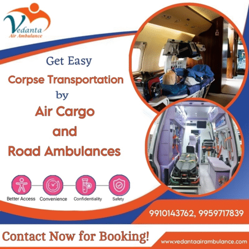 Vedanta fit Ice Box Services for Bodies in Guwahati Inside a Dead Body Ambulance