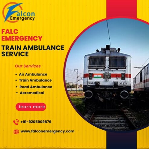 FALC Emergency offers transfer with continuous observation to Jamshedpur in a train ambulance