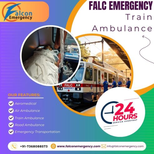 Fast Medical Evacuation by Falc Emergency Train Ambulance in Patna