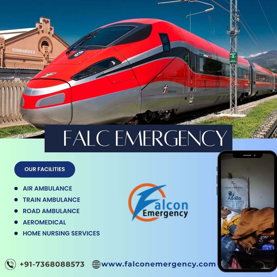 Get a timely arrival by Falc Emergency Train Ambulance in Patna