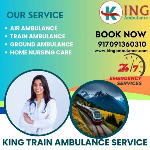 King Train Ambulance Service in Guwahati provides treatment to patients by experienced doctors
