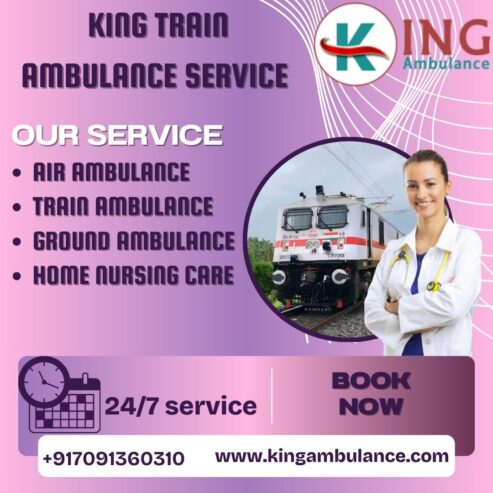 King Train Ambulance Service in Mumbai transfers patients in the fastest and easiest way
