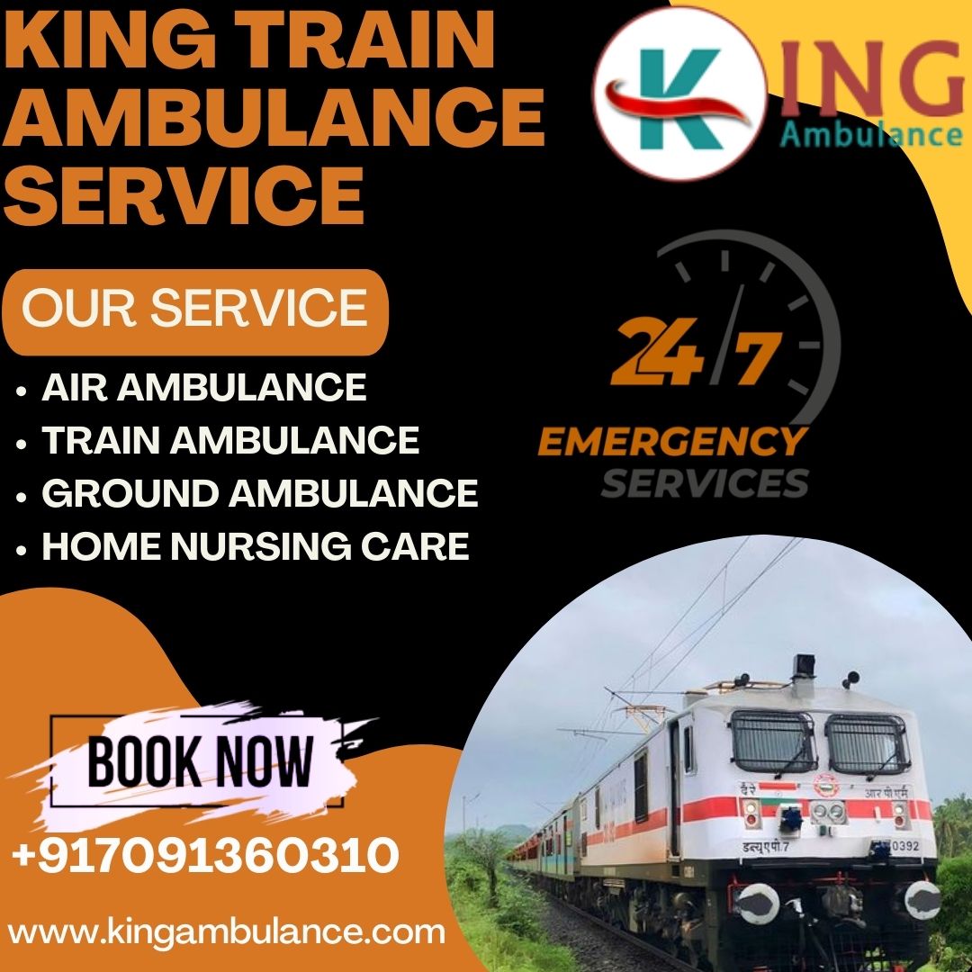 King Train Ambulance Service in Delhi provides excellent medical facilities to the patient