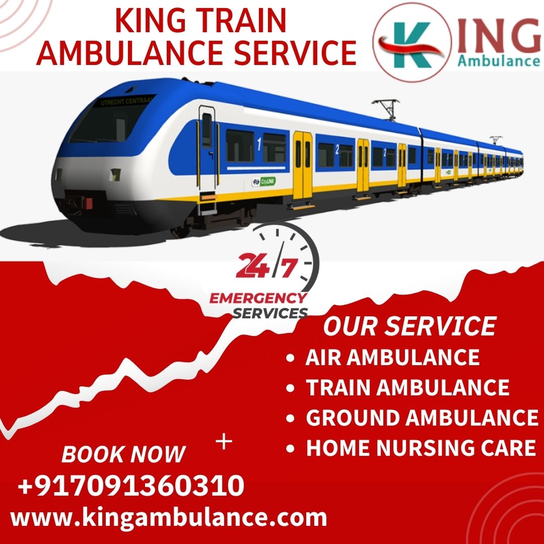 King Train Ambulance Service in Kolkata provides 24 hours emergency services