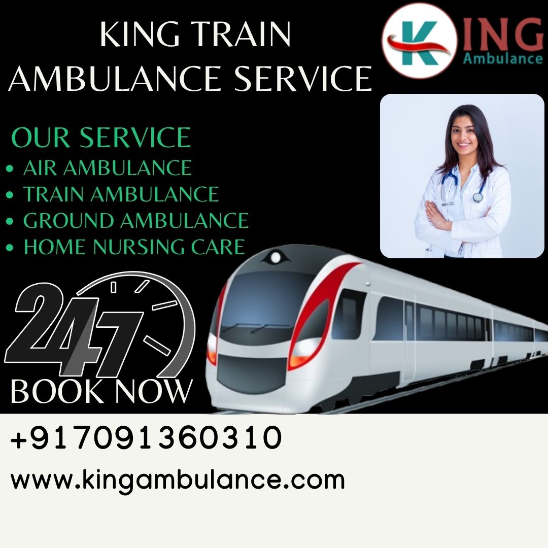 King Train Ambulance Service in Guwahati Provides ICU-Level Equipment