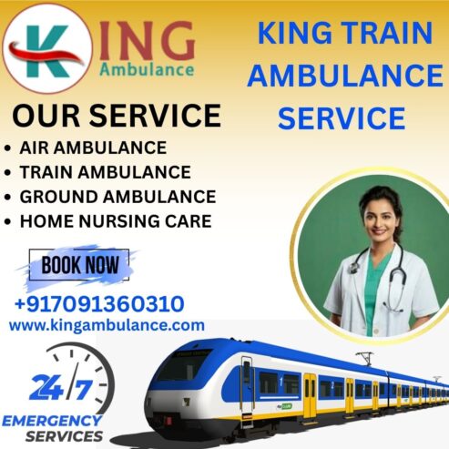 King Train Ambulance Service in Lucknow On-time and safe patient delivery
