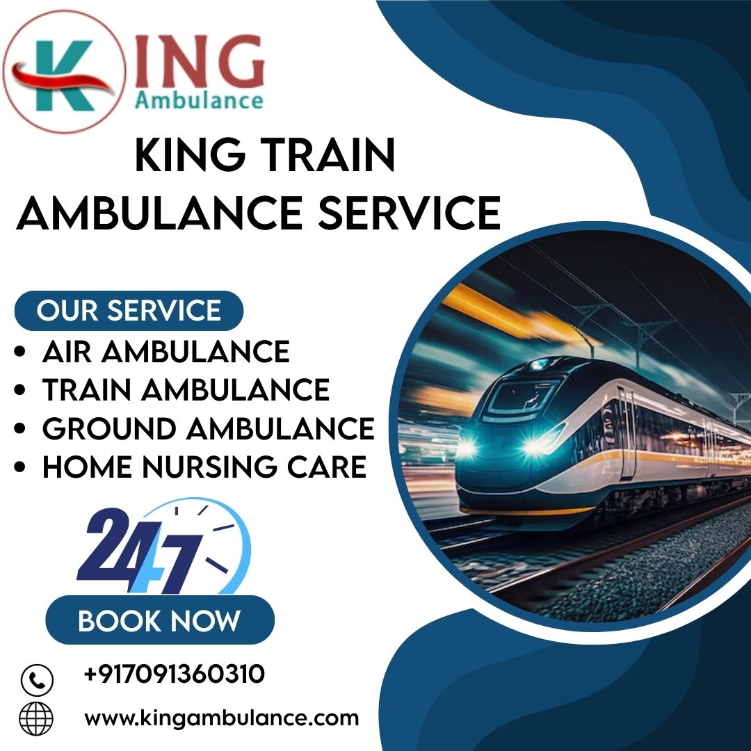 King Train Ambulance Service in Kolkata takes the injured patient to the health center