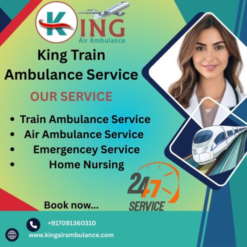 King is Standing with its Mature and Responsible Team in Jamshedpur in a Train Ambulance