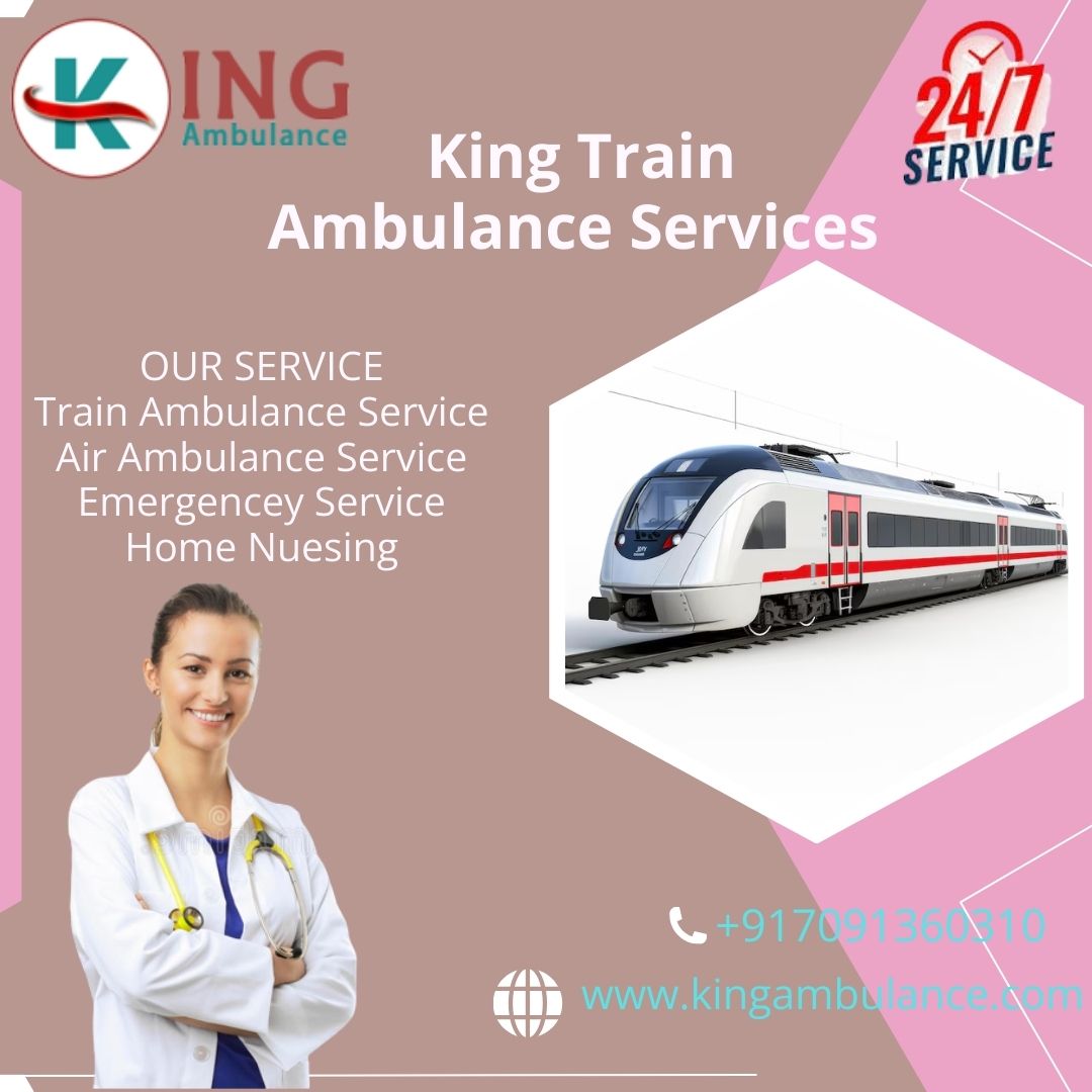 King Train Ambulance Service in Bhopal with Life-care Medical Team