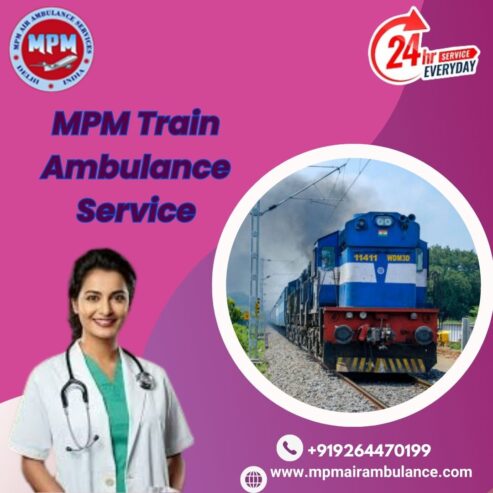 Use the MPM Train Ambulance in Raipur to reduce long travel hours carrying a patient