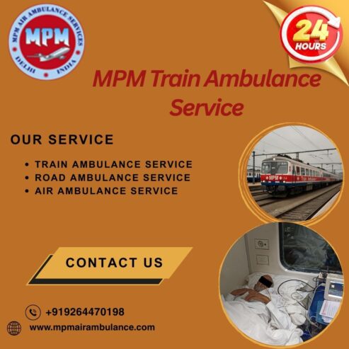 Get a transfer from the MPM Train Ambulance to remote hospitals in Gorakhpur