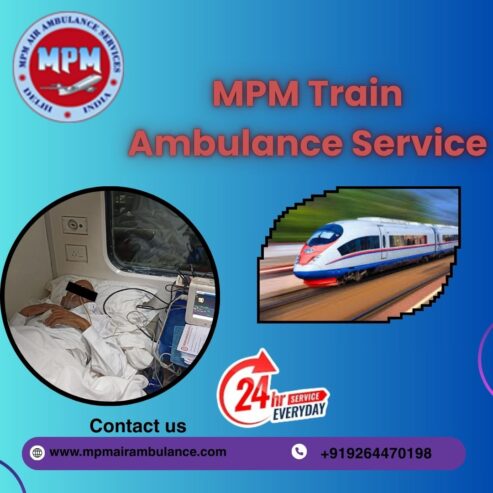 MPM Train Ambulance Services in Gorakhpur has a world-class team to assist patients