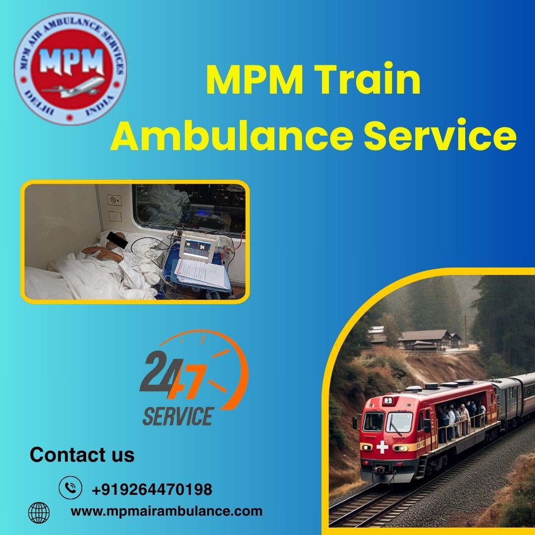 MPM Train Ambulance services in Jabalpur provide patients with comfort in their journey