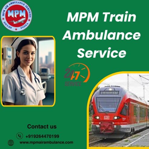 Patient transported to hospital by MPM Train Ambulance in Allahabad