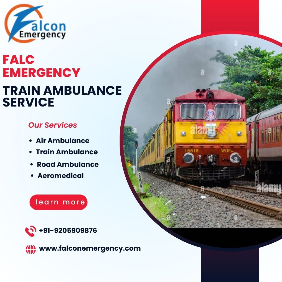 Get a peril-free transit by the Falc Emergency Train ambulance in Kolkata