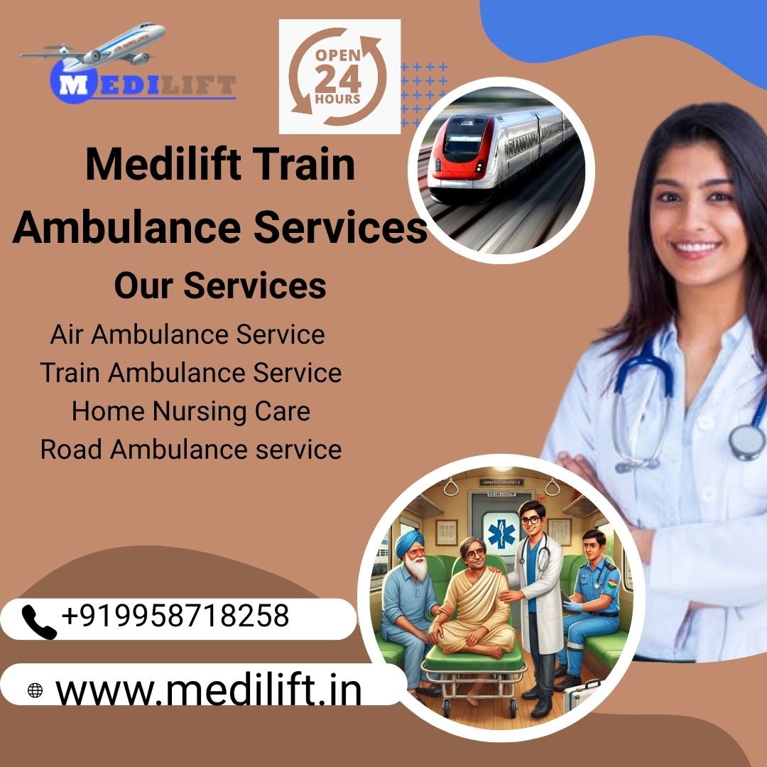 Medilift Move Patients to a Facility with Stability in Patna in a Train Ambulance