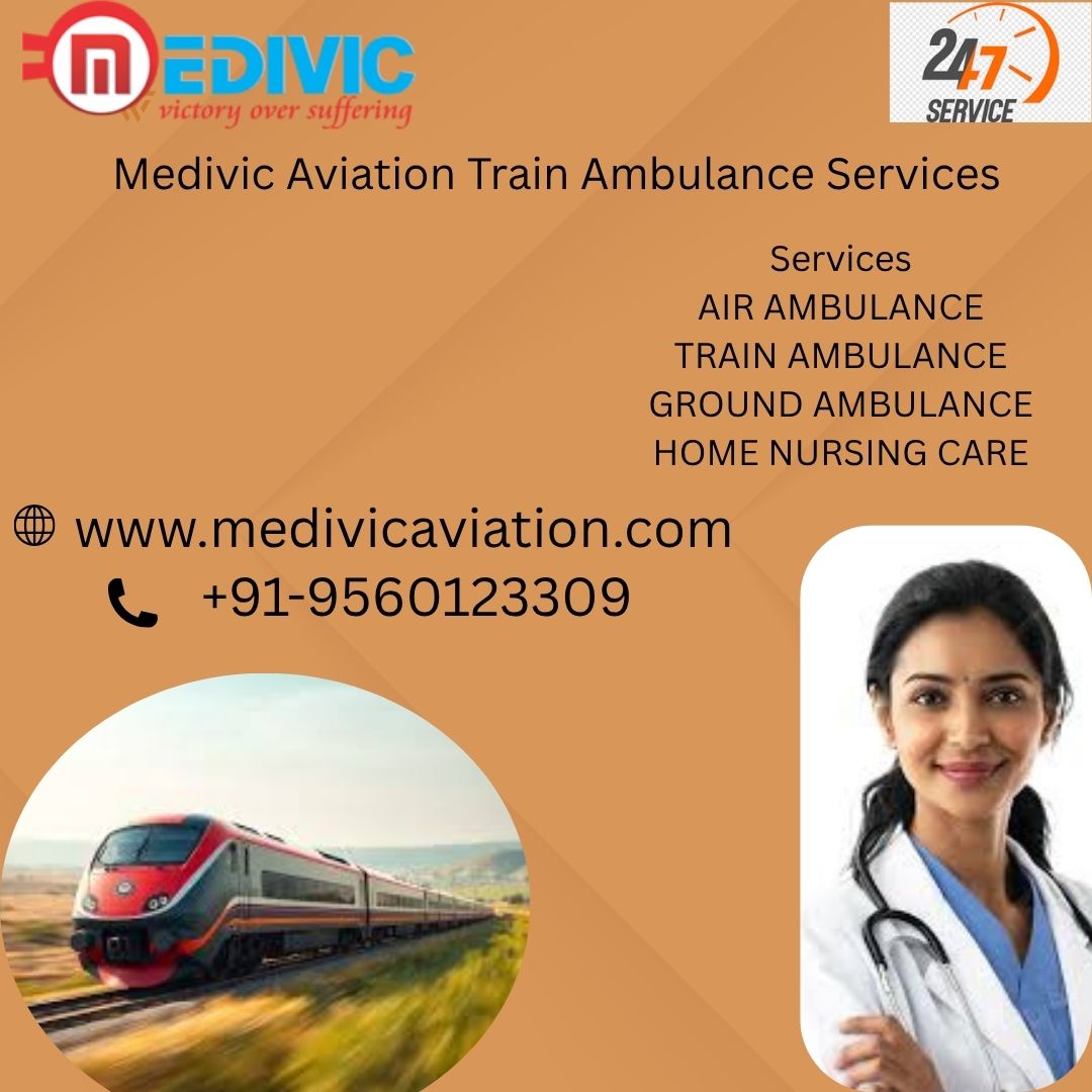 Medivic Aviation Makes Smart Planning for Patient Transportation in Ranchi in a Train Ambulance