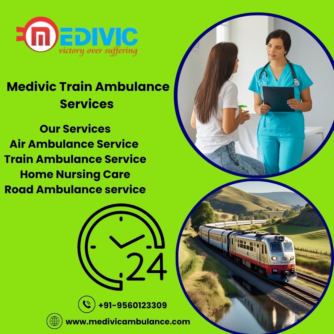 Medivic Provides Complete Wellness Transit at Your Request in Bhopal by Train Ambulance