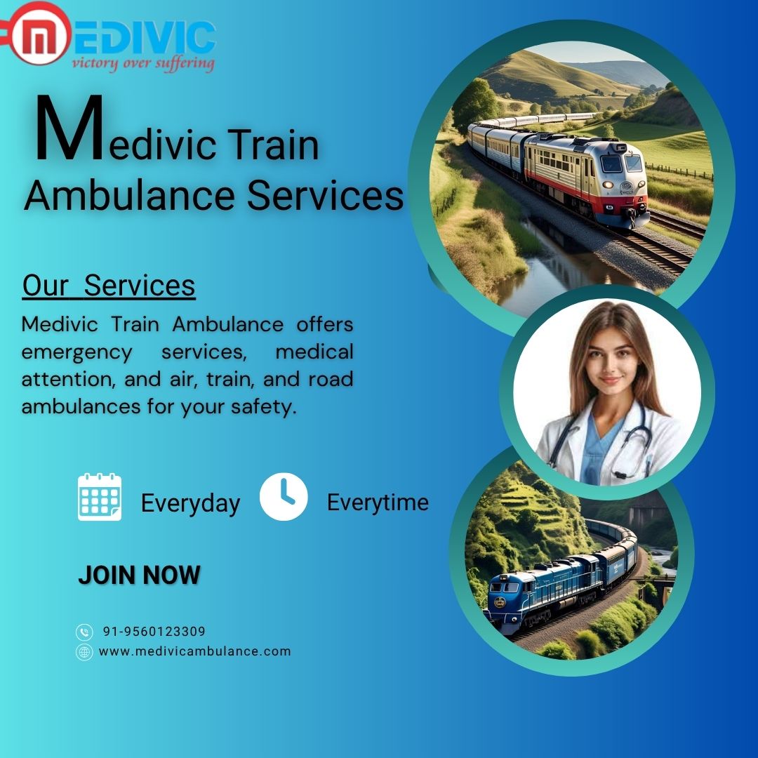 Medivic Train Ambulance Services in Kolkata that work equally for all patients