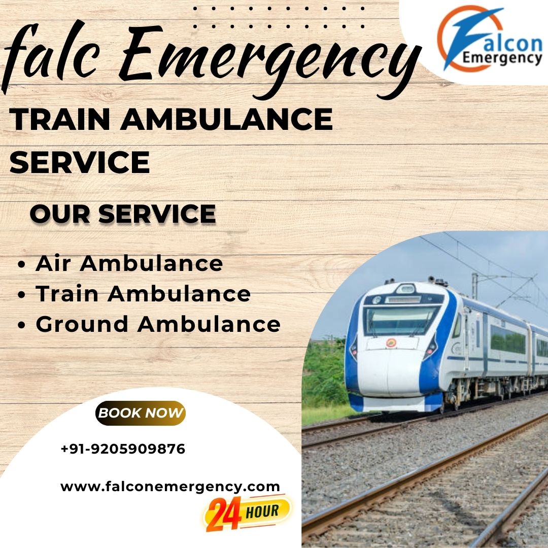 Get the immediate patient transfer by the Falc Emergency Train Ambulance in Patna