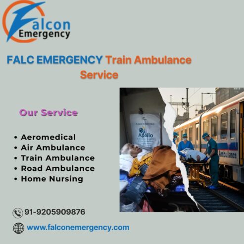 The Best Alternative for Medical Relocation in Varanasi is a FALC Emergency Train Ambulance