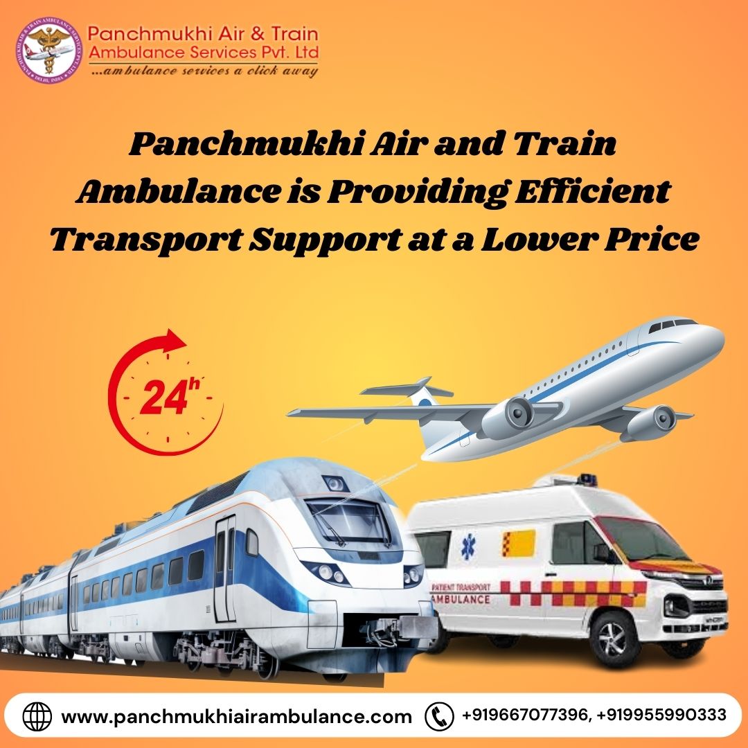 Book Panchmukhi Train ambulance services in Patna with advanced cardiac life support