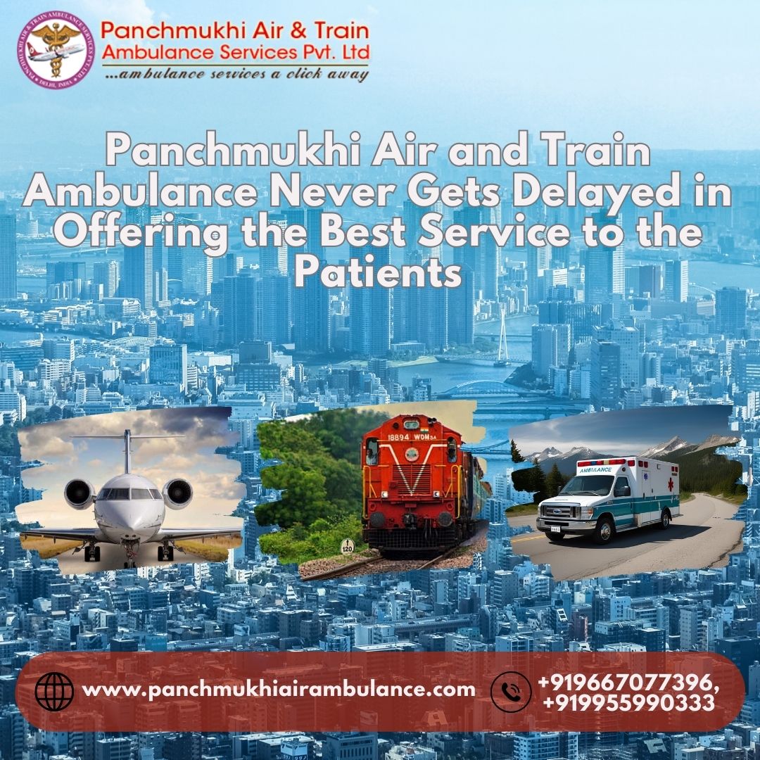 Use Panchmukhi Train Ambulance Services in kochi for quick response to timely care