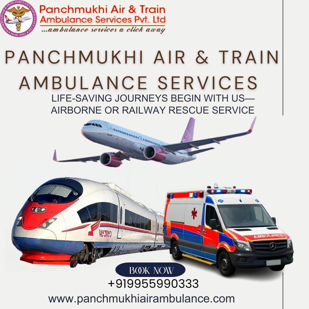 High quality medical transportation services are provided by Panchmukhi Train Ambulance in Ranchi
