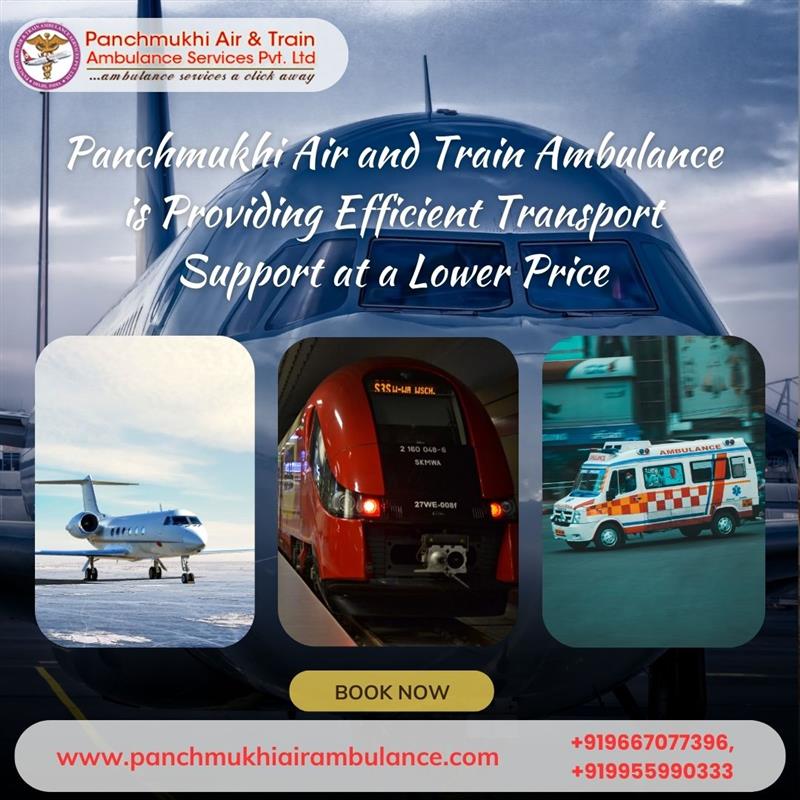 Choose Panchmukhi Train Ambulance in Patna for medical assistance