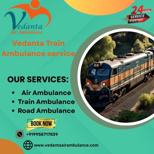 Reach out to Vedanta Train Ambulance Service in Kolkata for safety