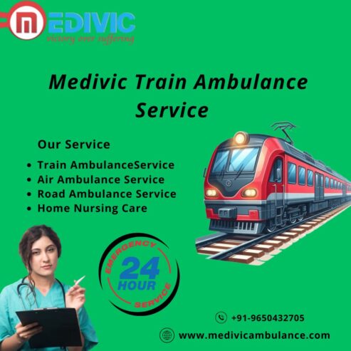 Medivic Ensures Efficiency is Maintained All Along in Bhopal in a Train Ambulance