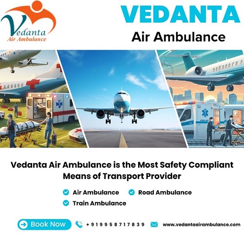 Hire Remarkable and Best Vedanta Air Ambulance Service in Raipur at Budget-friendly