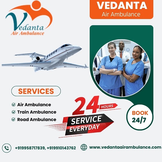 Hire Top-class Vedanta Air Ambulance Service in Bhubaneswar with Newest Medical Device