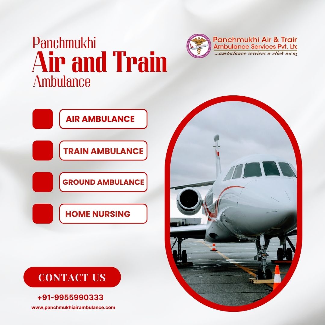 Use the Highly Advanced Air Ambulance in Kolkata with a Medical Unit by Panchmukhi