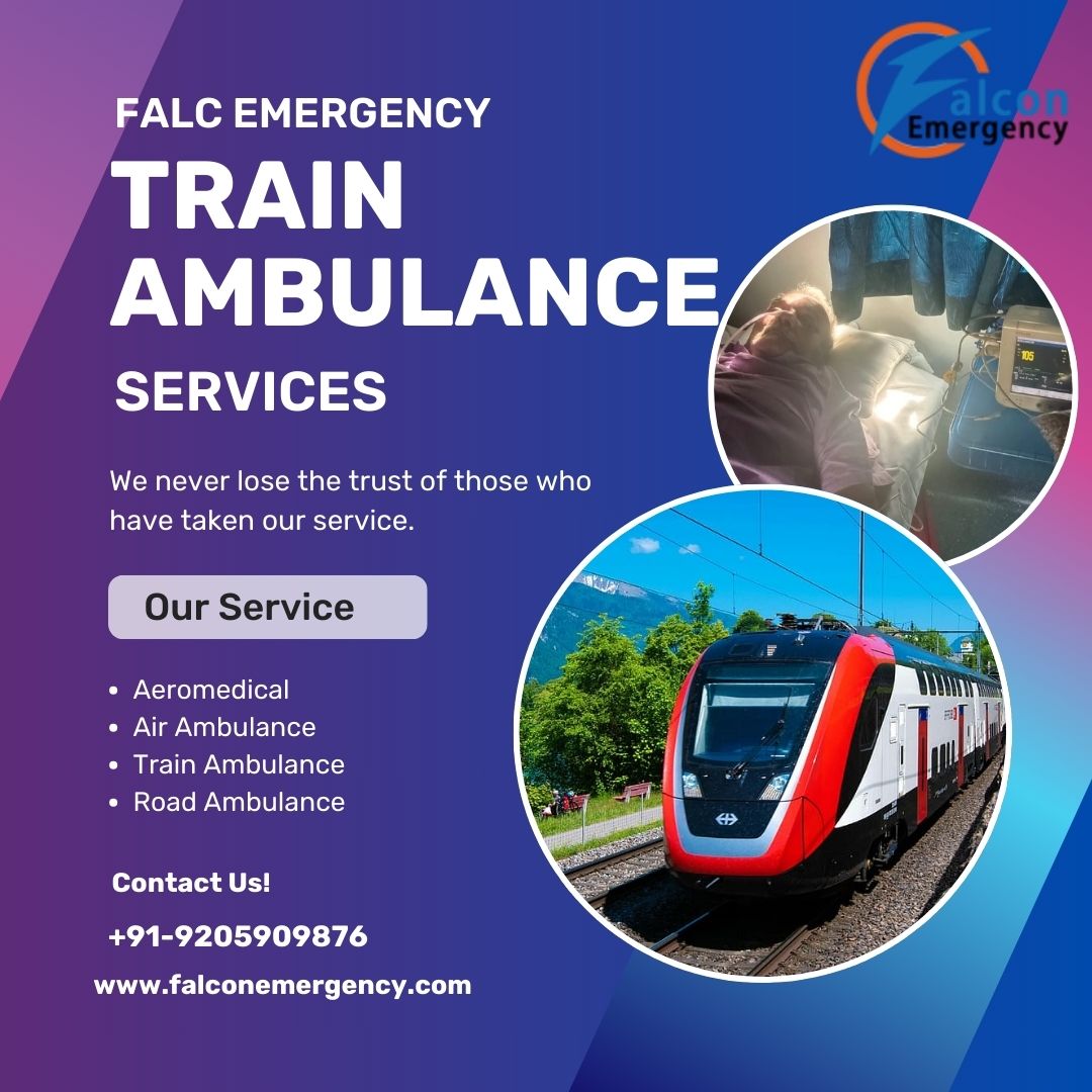 Falc Emergency Train Ambulance in Bangalore offers a team of skilled professionals