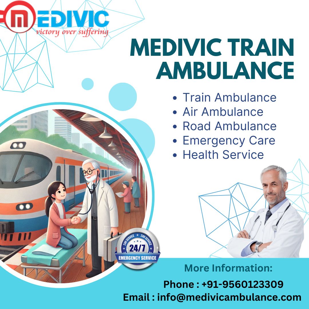 Medivic Train Ambulance in Kolkata operates with better convenience using a motorized system