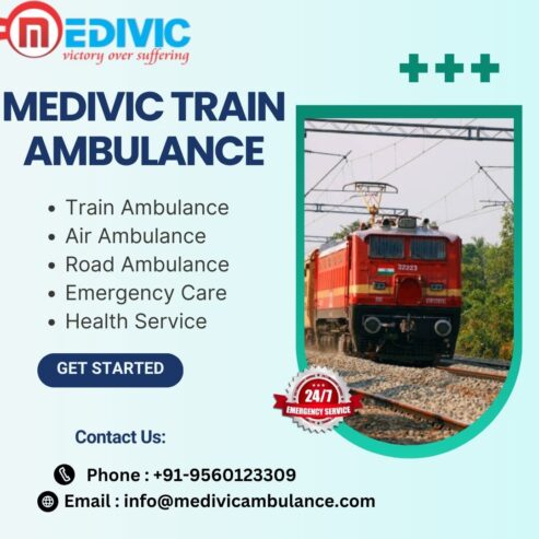 The Medivic Train Ambulance Service in Mumbai allows the use of life-saving medical proficiency