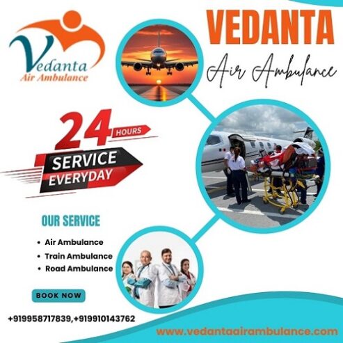 Hire Vedanta Air Ambulance service in Bikaner with the World’s best Ventilator Facility