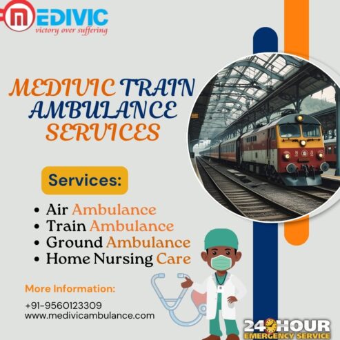 Medivic Train Ambulance in Lucknow Understands Any Situation and Treats it quickly