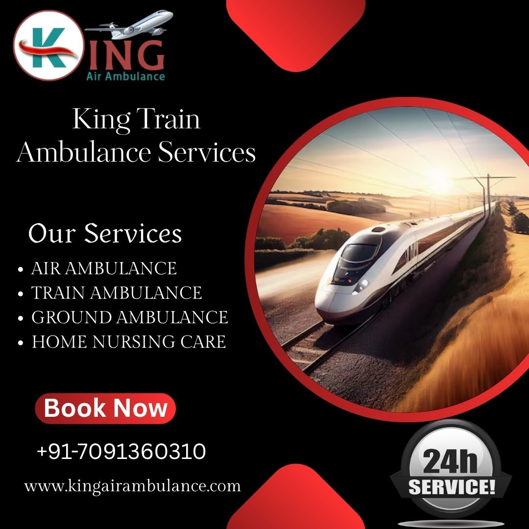 Use the best King Train Ambulance service in Patna which has well trained medical team