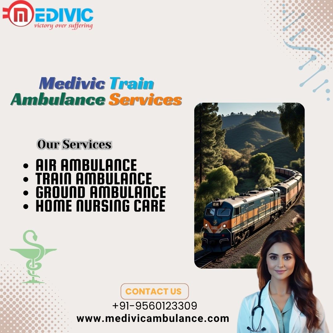 Hire Helpful Updates during Transit in Kolkata by Medivic Train Ambulance
