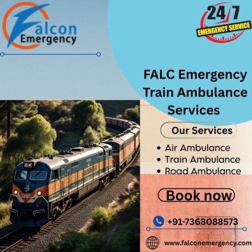 FALC Emergency has a leading experience in transit in Lucknow with a Train Ambulance