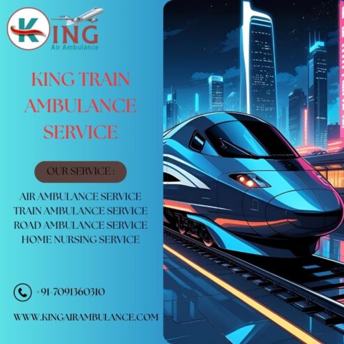 Choose risk-free King Train Ambulance service in Nagpur with professional medical team