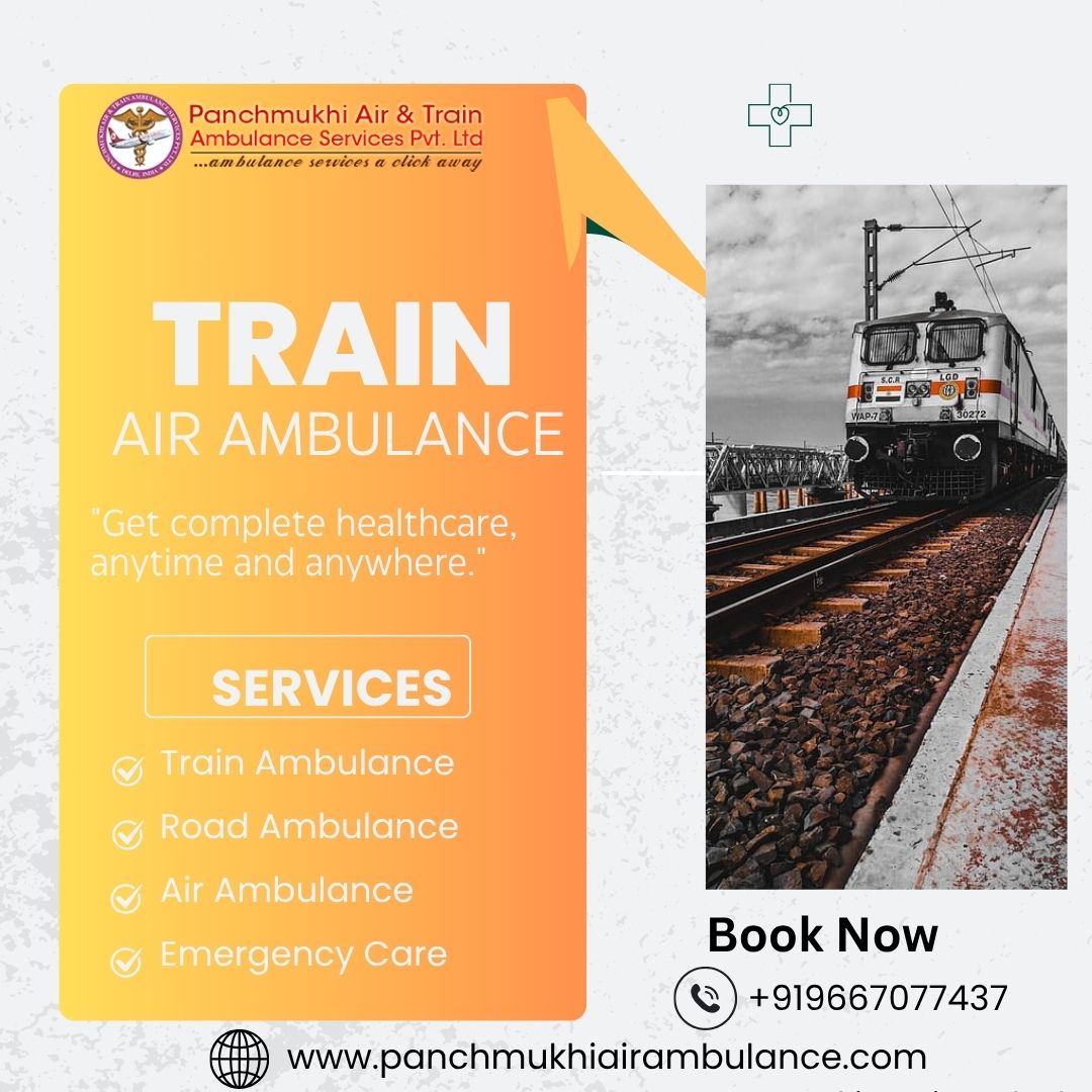 Panchmukhi Train Ambulance in Hyderabad provides Ambulances that are outfitted with Essential Equipment