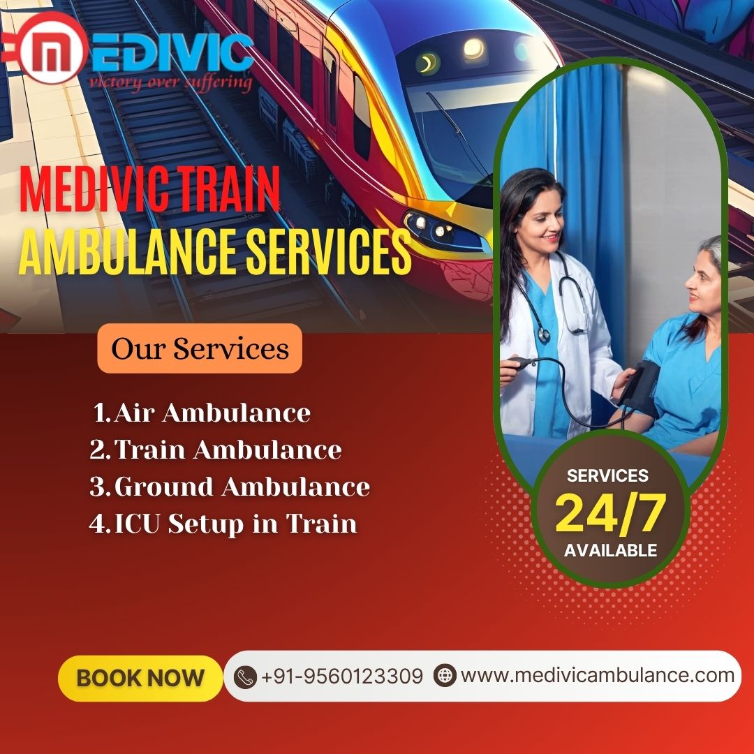 Medivic Does Not Stop In The Middle Of The Process In Ranchi In A Train Ambulance